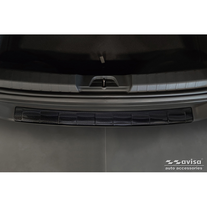 Echt 3D Carbon Achterbumperprotector  Jeep Avenger + e-Hybrid & EV 2023- 'Ribs'