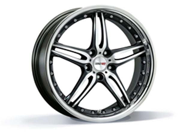 Motec Pantera Black Matt Polish Inox 10x22 5x120 ET35 Wheels