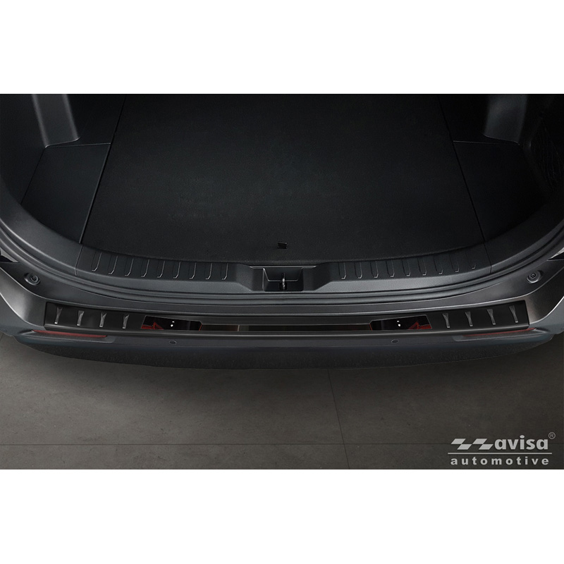 Avisa Black Stainless Steel Rear bumper protector  Toyota RAV4 V (XA50) 2018- incl. Plug-in-Hybrid 'Shadow Premium'