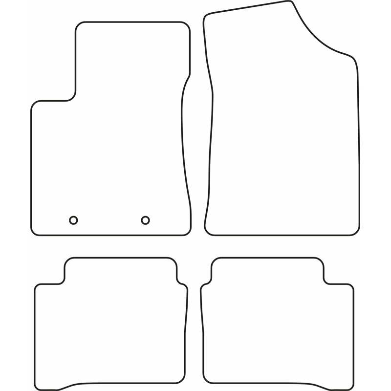 Set velour car mats  Hyundai i10 2020-