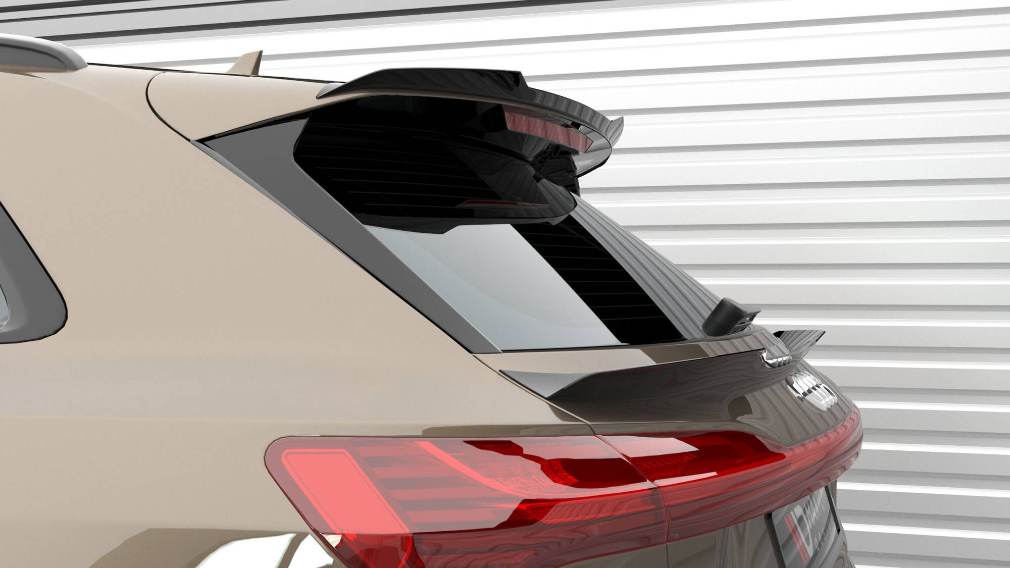Spoiler Cap Audi e-tron Maxton Glanzend zwart