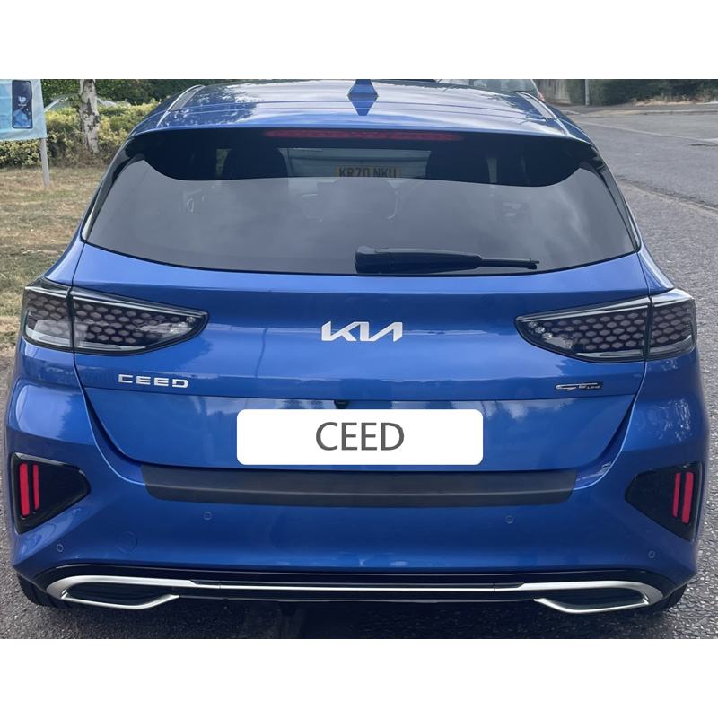 ABS Rear bumper protector  Kia Cee'd (CD) HB Facelift 10/2021- Black