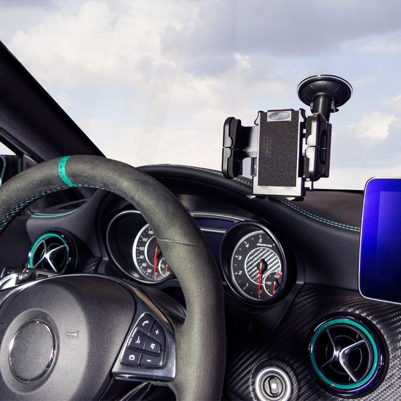 Universal Smartphone/Navigation Holder with suction cup/gooseneck 40-120mm