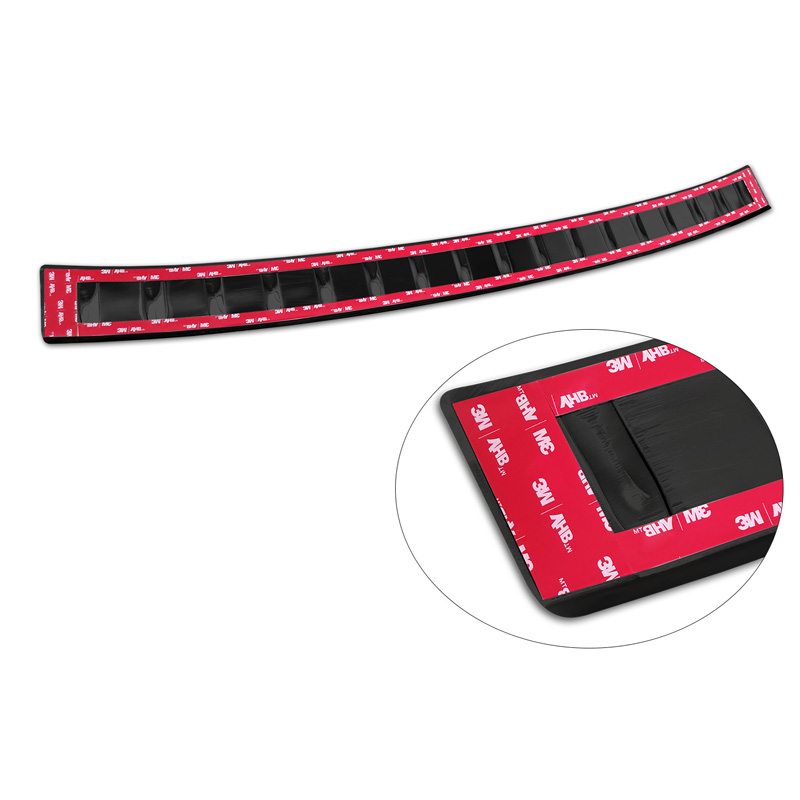 Zwart RVS Achterbumperprotector  Seat Ibiza 6F Facelift 2021- 'Ribs'