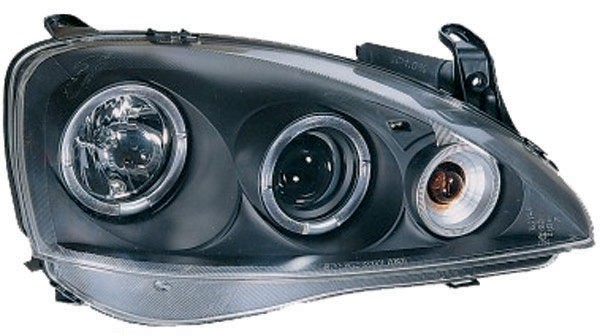 Koplampen Opel Corsa C 00-06 Zwart