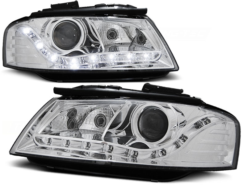 Koplampen Audi A3 8P 03-08 DRL Look
