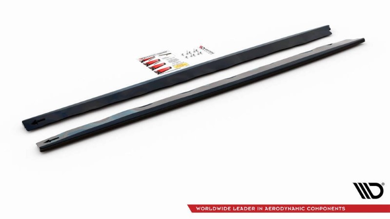 Zijskirts Diffusers Ford Mustang Mk. 6 Facelift Glanzend Zwart