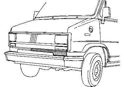 front, midden, rechts Fiat Ducato, 1982-1994