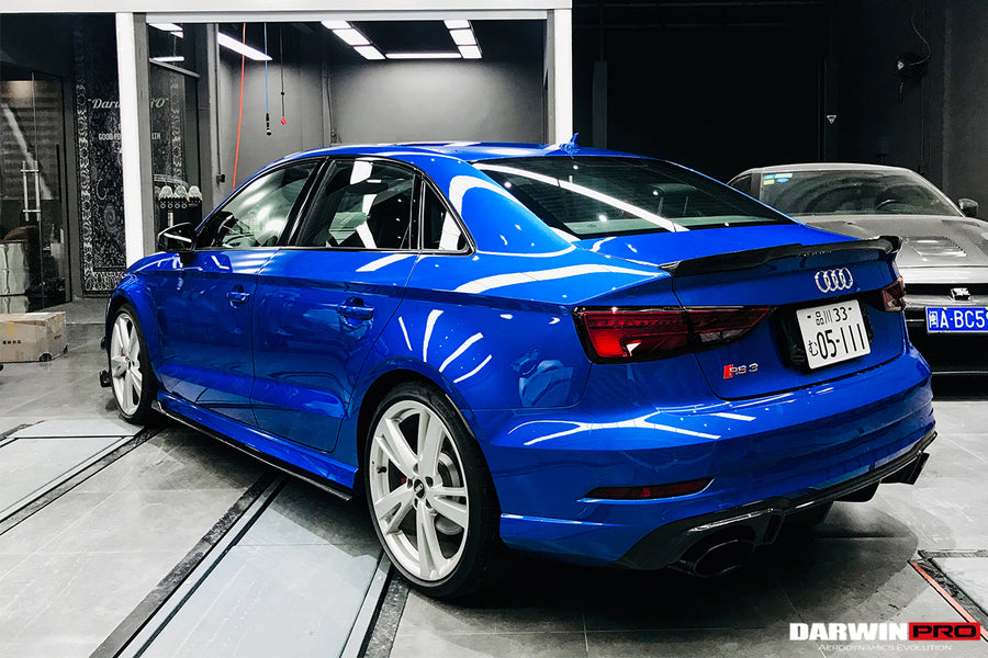 Audi RS3 BKSS Style Carbon Fiber Zijskirts 2019-2020