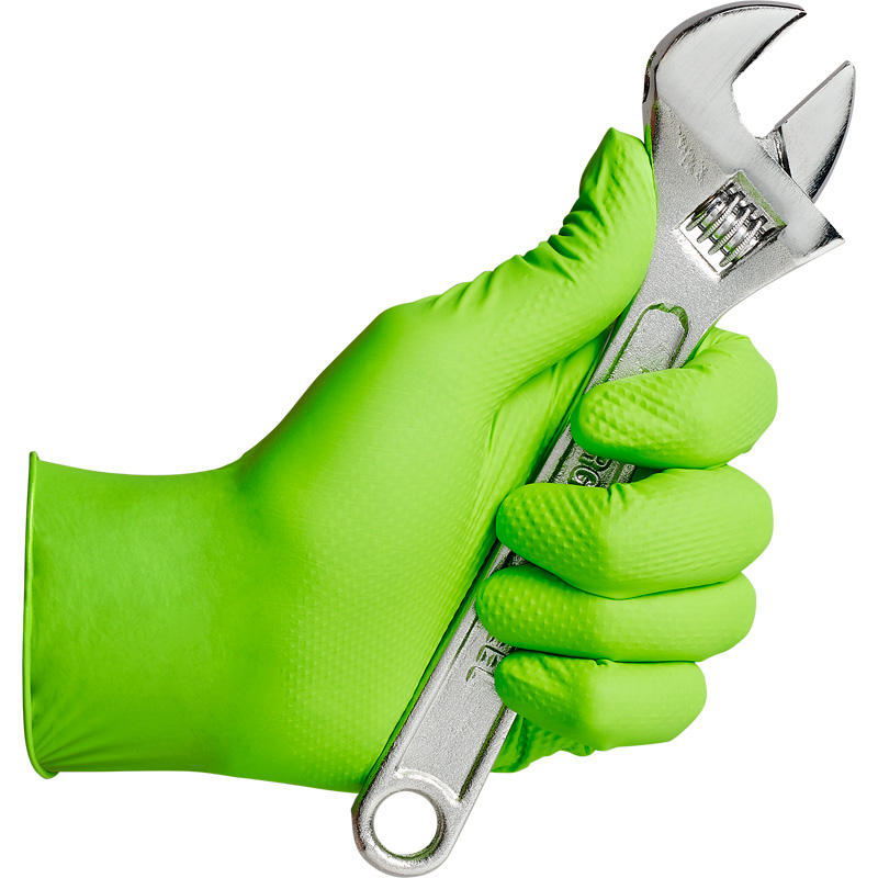Gripp-It Nitrile Gloves - size L - Green - Dispenserbox of 50 pcs