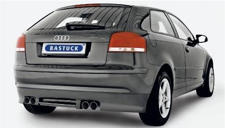 Achterbumper Diffusor Audi A3 8P Bastuck