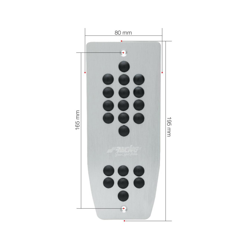 Simoni Racing Footrest Ergal - Aluminium/Rubber