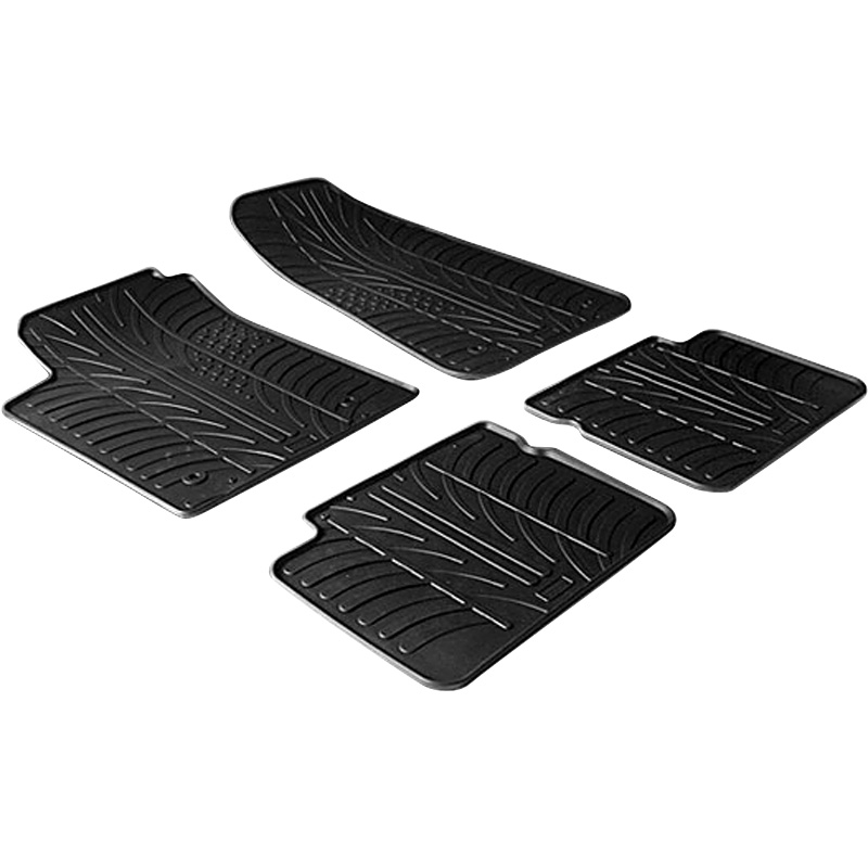 Rubber car mats set  Fiat Bravo 2007- / Lancia Delta 2009- (T profile 4-pieces)