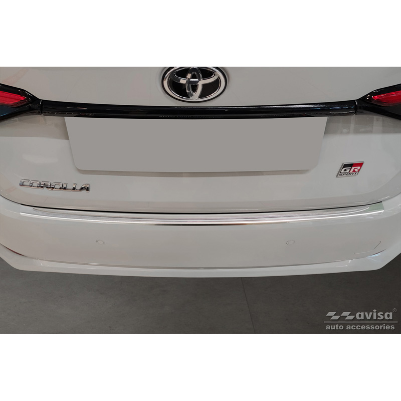 Stainless Steel Rear bumper protector  Toyota Corolla XII Sedan 2019-