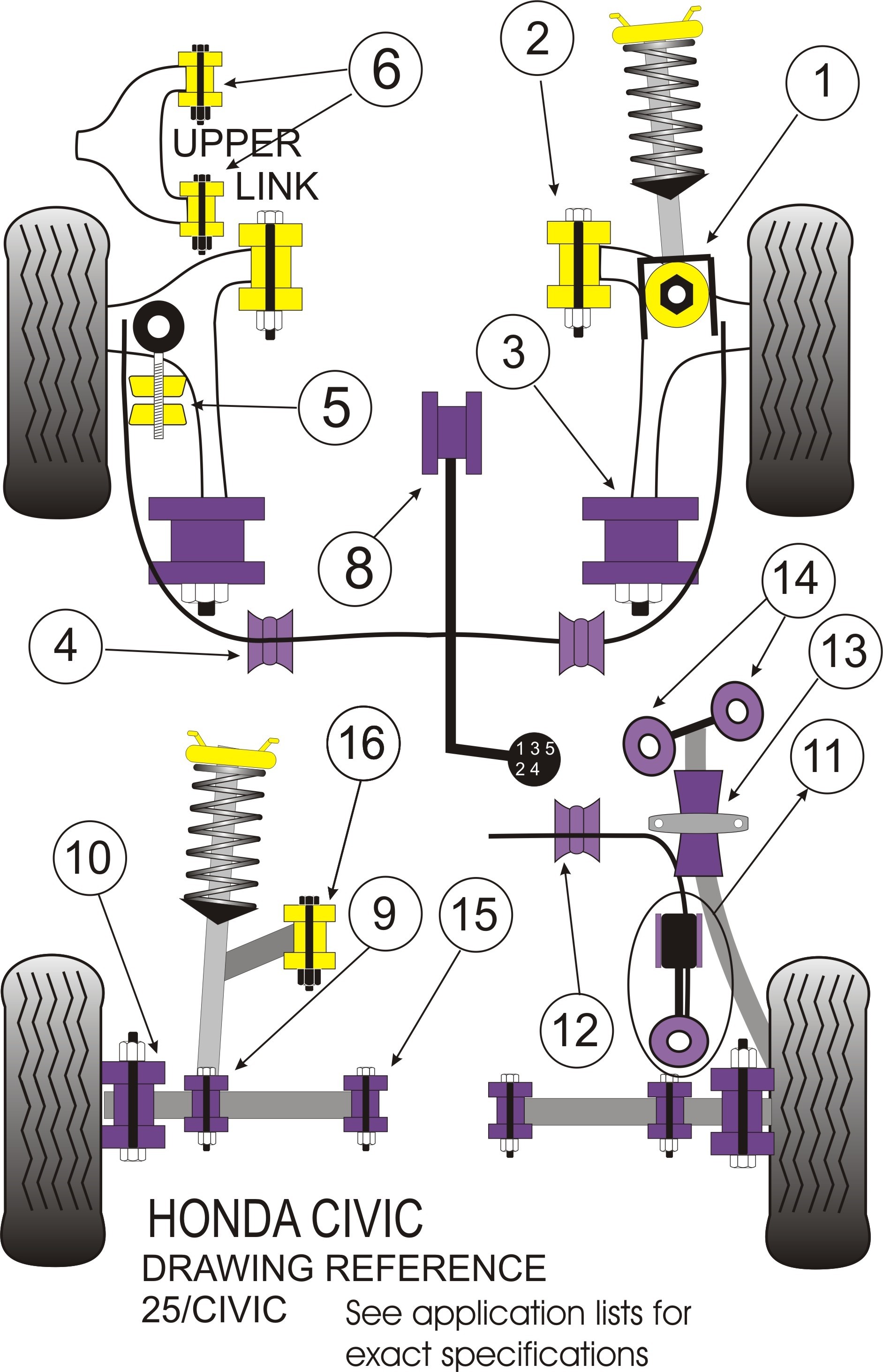 Honda Integra Type R Civic 1994 Coupe Aerodeck CRX  Rear Anti Ro