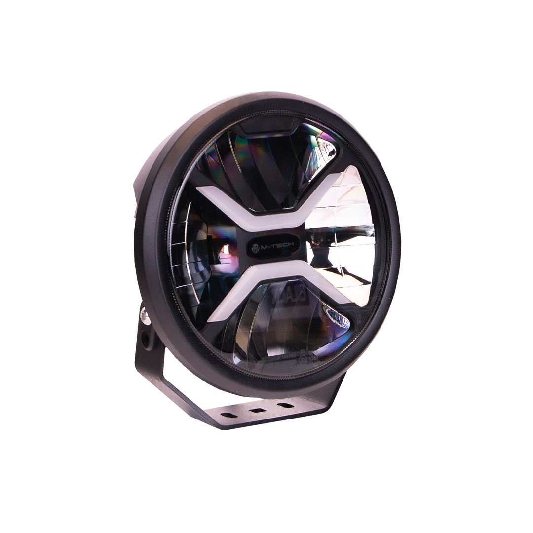 LED Rijlicht M-TECH BLACK SERIES 2x40W + 2x20W LED 12-48V 80W 9", Rond, Dynamisch positielicht