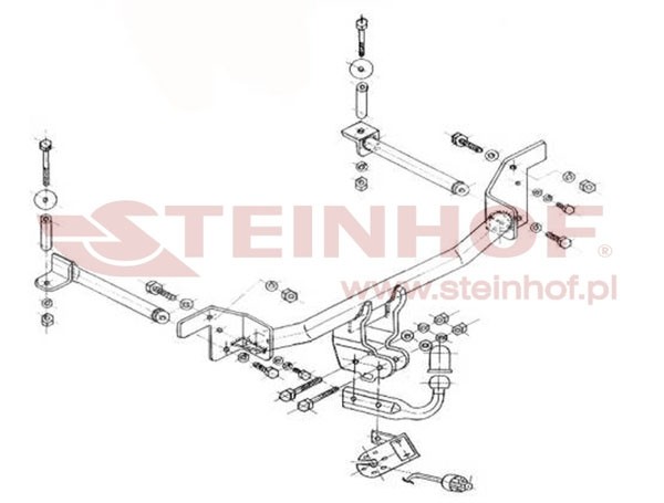 Trekhaak Audi 80 4D (B4) (excl. Quattro) 06/1991-11/1994