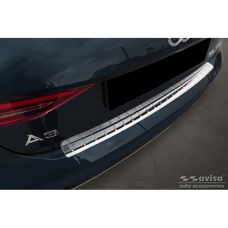 Stainless Steel Rear bumper protector  Audi A3 (8Y) Sportback 2020- 'Ribs'
