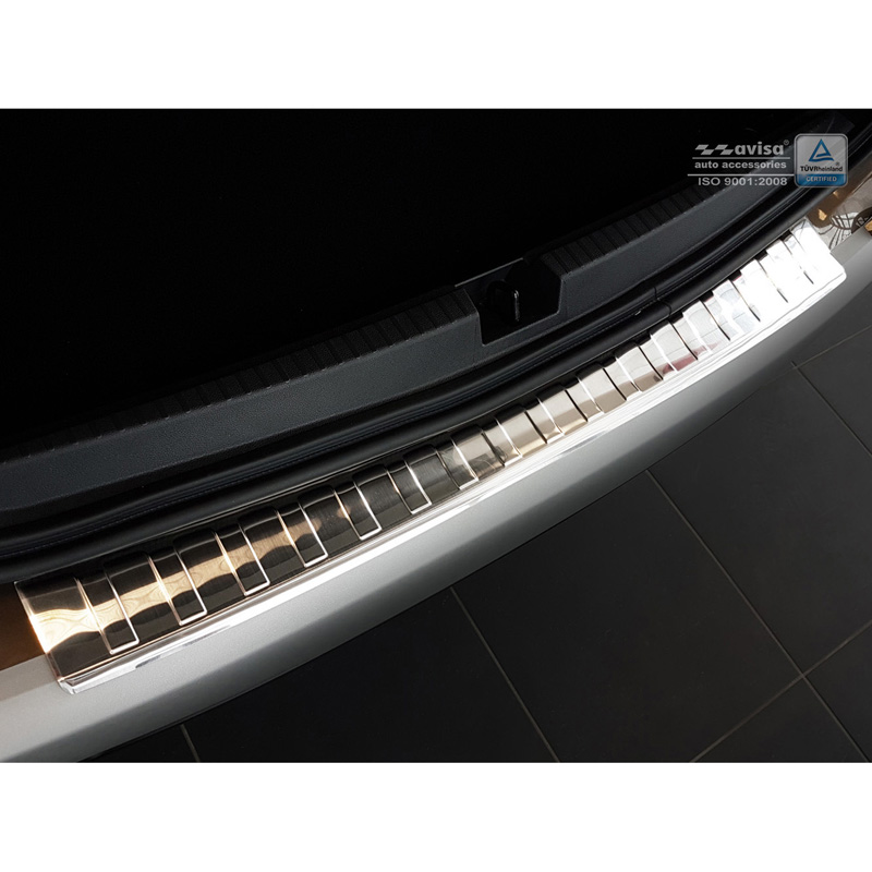 RVS Achterbumperprotector  Dacia Duster II 2018-2021 & FL 2021-2024 'Ribs'