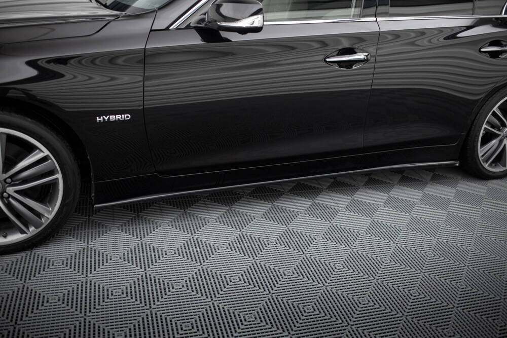 Zijskirts V.2 Infiniti Q50 S Maxton Glans Zwart