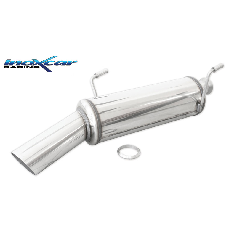 100% Inox Sport Exhaust  Peugeot 206CC 1.6 HDI 110hp 2005- 1x90mm Rally