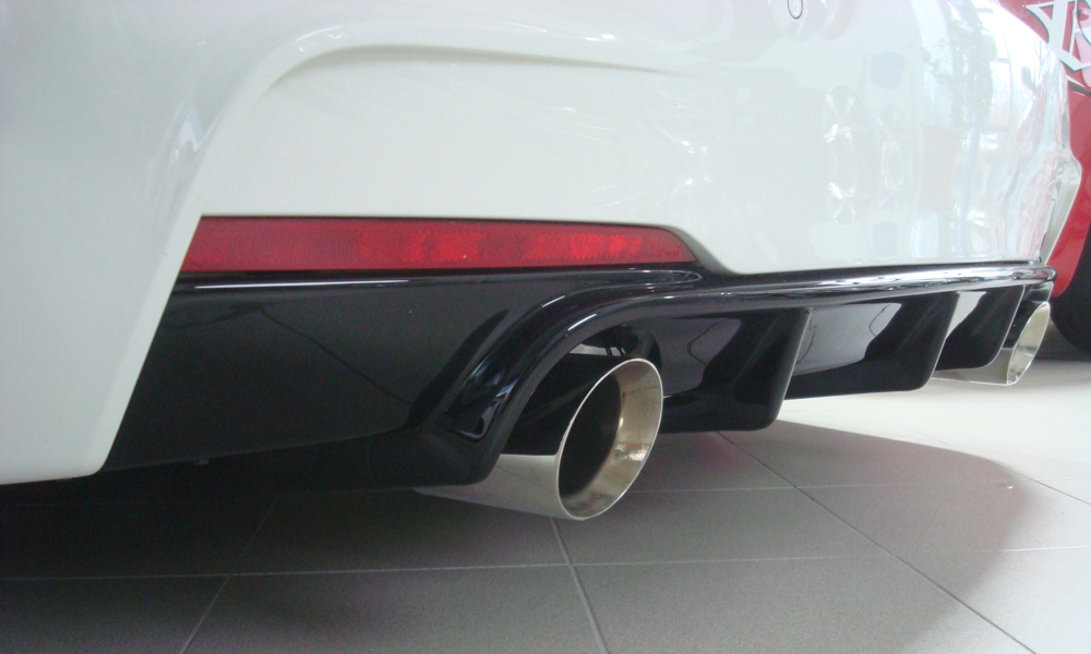 Diffuser BMW 3 Serie M Pakket F30 / F31 Rieger Glans Zwart