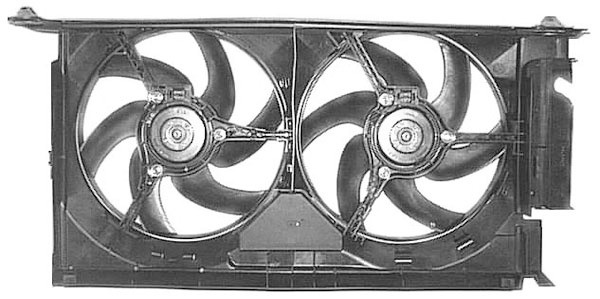 Radiator FAN PARTNER/DOBLO 01-05 335mm 1.9DS/2.0 TDS +AC