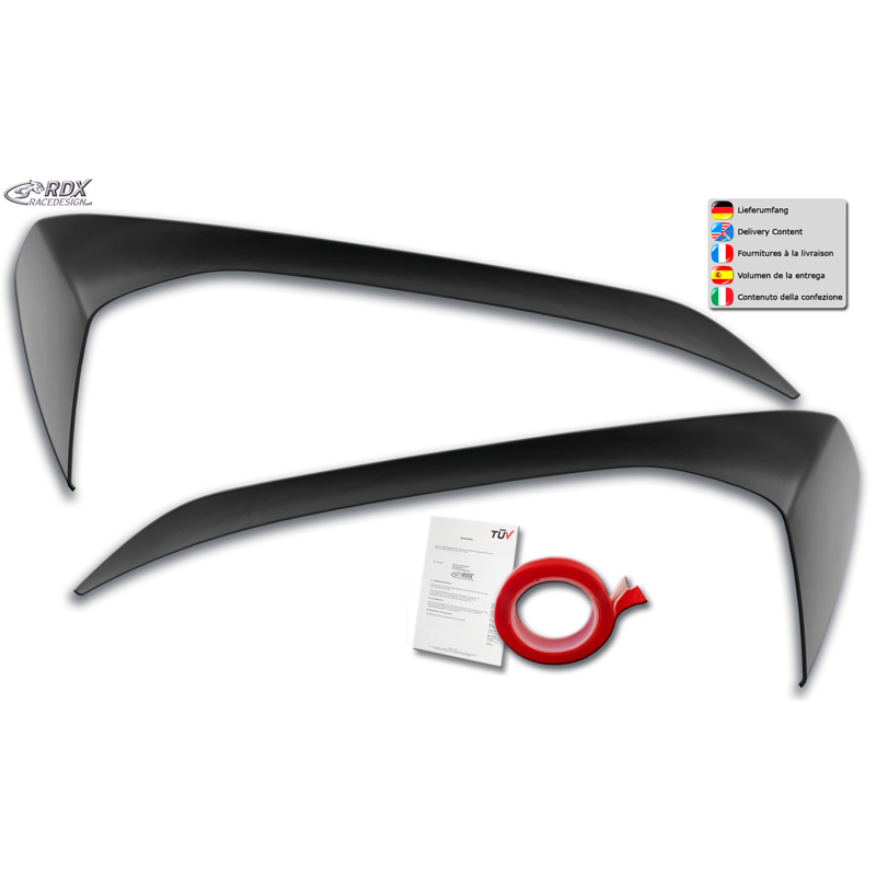 Koplampspoilers  Volkswagen Up! 2011- (ABS)