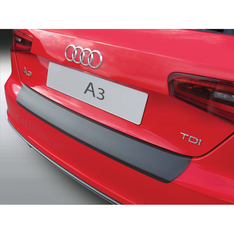 ABS Rear bumper protector  Audi A3/S3 8V 3-doors 6/2012-10/2017 Black