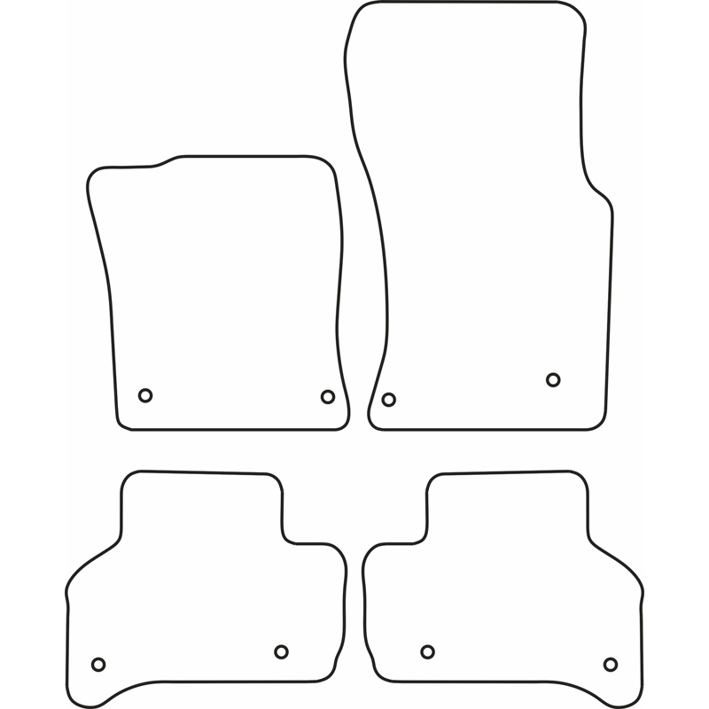 Set velour car mats  Jaguar XE-Type 2015-