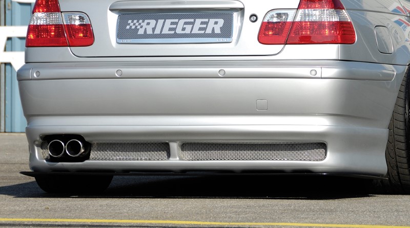 Spoilerzwaard voor Achterbumper Diffusor BMW E46 Sedan vanaf 2002 Rieger