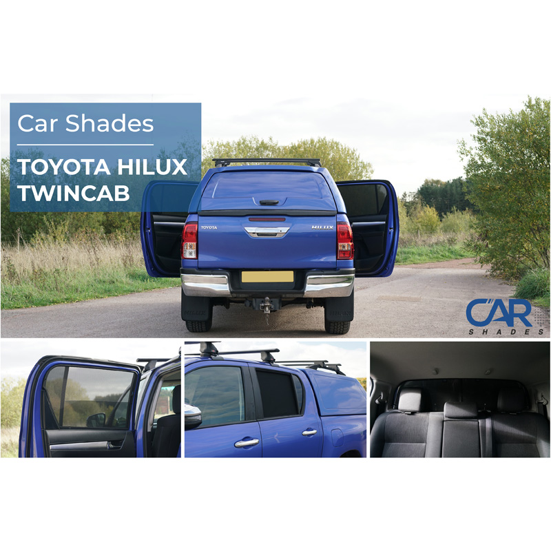 Set Car Shades  Toyota Hilux VIII Twin Cab 2015- (4-pieces)