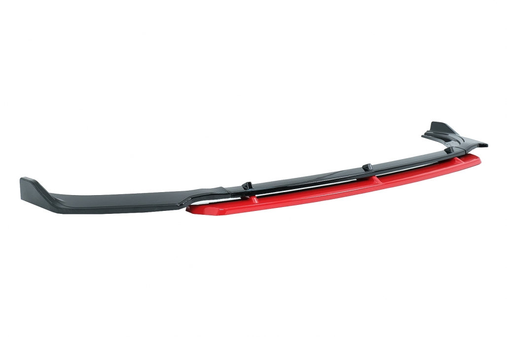 Voorspoiler VW Polo MK6 AW 2G Glans Zwart