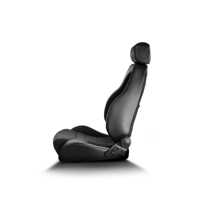 Sparco Sport Seat GT - Black Skai + Black Microfibre - Reclinable