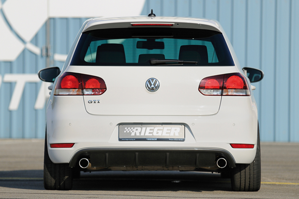 Diffuser Volkswagen Golf 6 GTI GTD Rieger Carbon Look