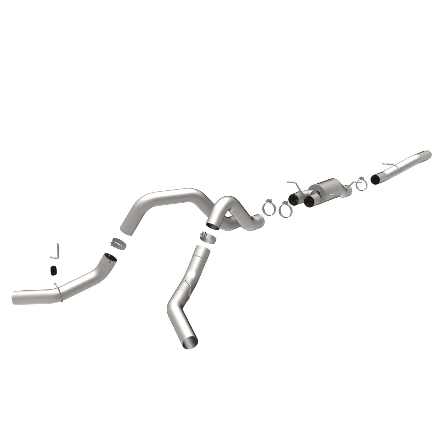 Gm Sys PI 06- GM Duramax CC/SB Duals Magnaflow Cat-Back