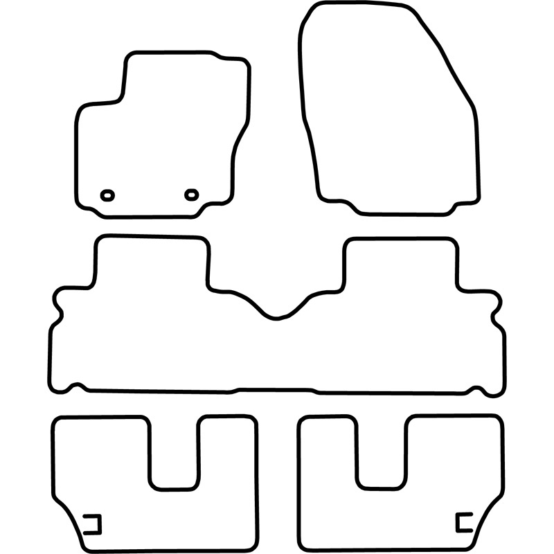 Set velour car mats  Ford S-Max 2006- (7 persons)