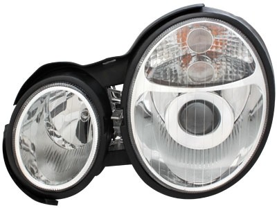 Koplampen Mercedes E-Class W210 95-98 chroom