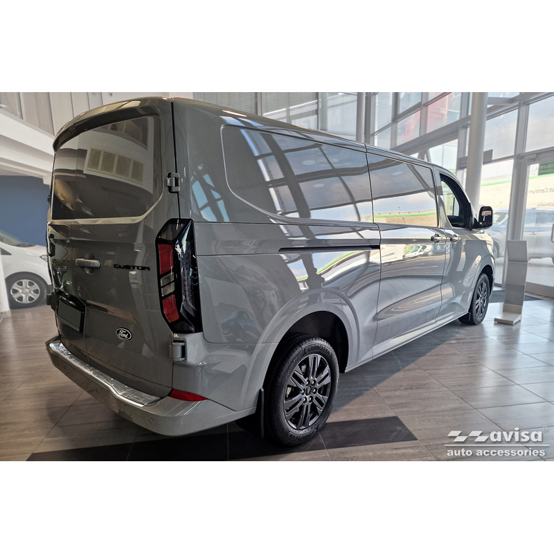 RVS Achterbumperprotector  Ford Transit Custom & Tourneo Custom (V710) 2023- / Volkswagen Transporter T7 2024- 'Ribs'