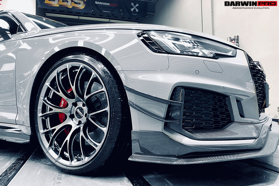 Audi RS4 B9 BKSS Style Front Canards Carbon 2017-2019