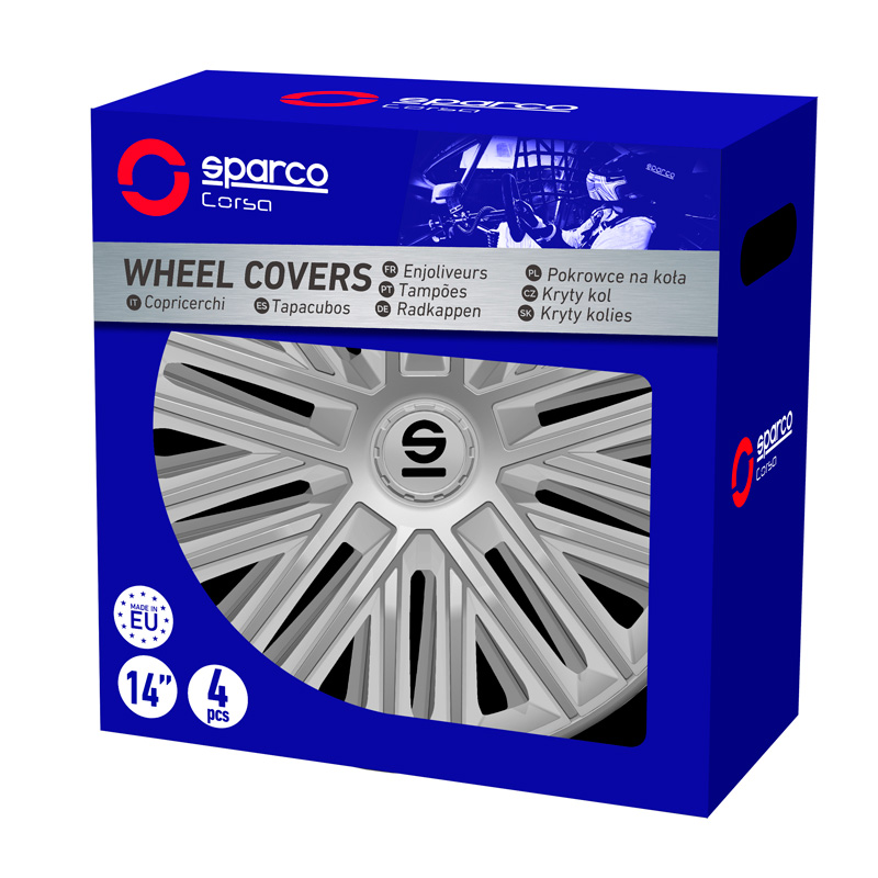 Sparco Wheel Covers Bergamo - 16-inch - Silver - Set of 4 pieces