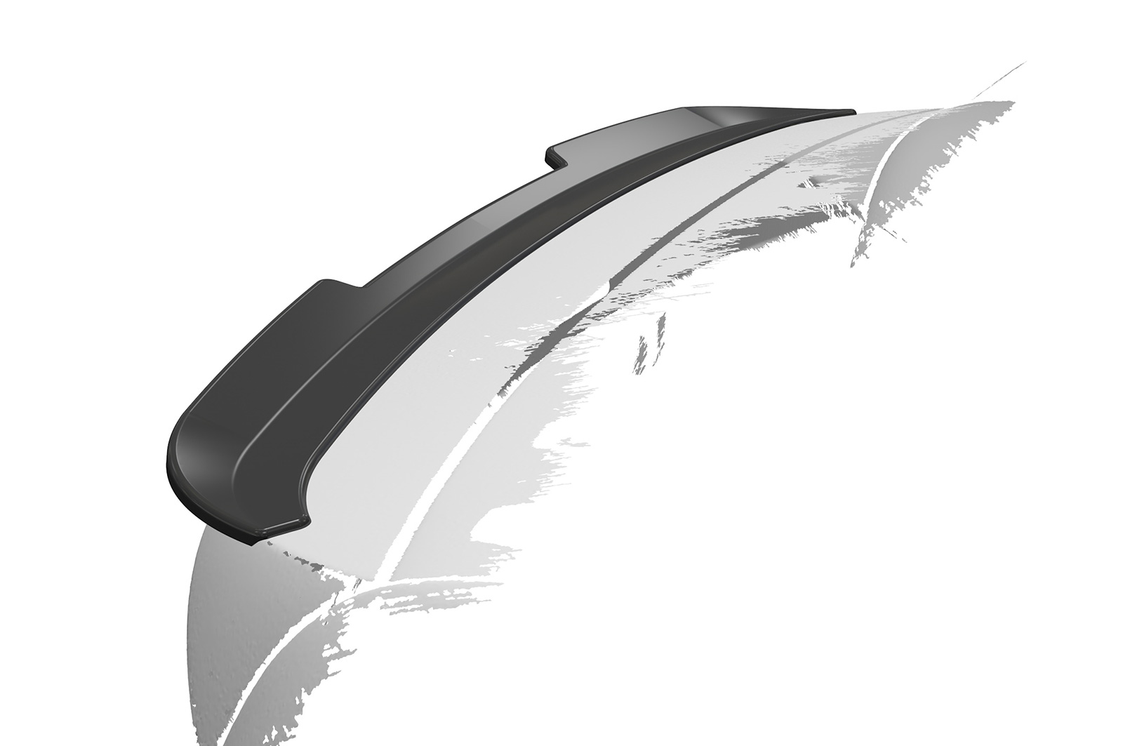 Spoiler VW Caddy 4 (Typ SA) CSR glans Zwart