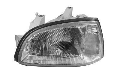 koplamp, H4, rechts, 05/1996-Renault Clio, 1990-1998