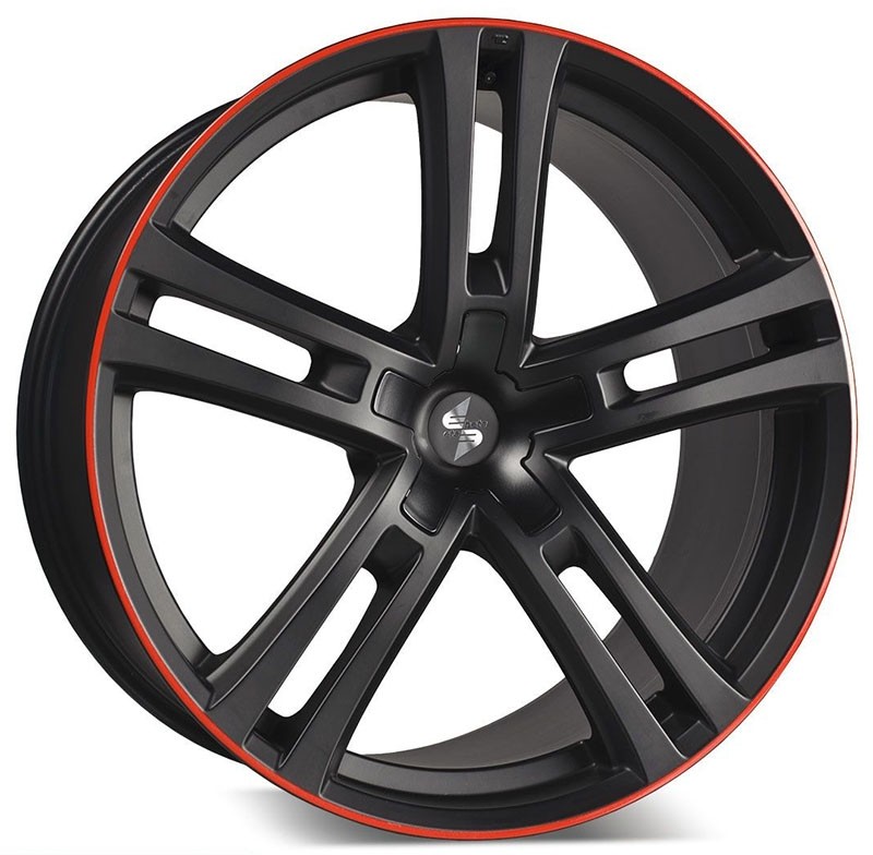 Velgen EtaBeta Uriel zwart red 10x22 5x114,3 ET40