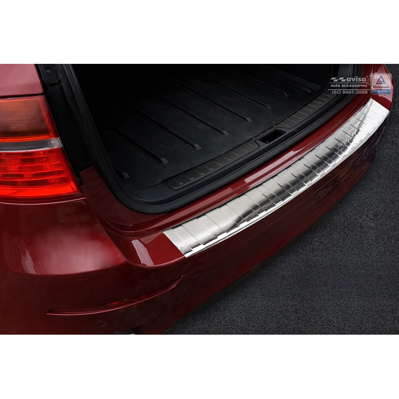 Stainless Steel Rear bumper protector  BMW X6 (E71) 2009-2014 'Ribs'