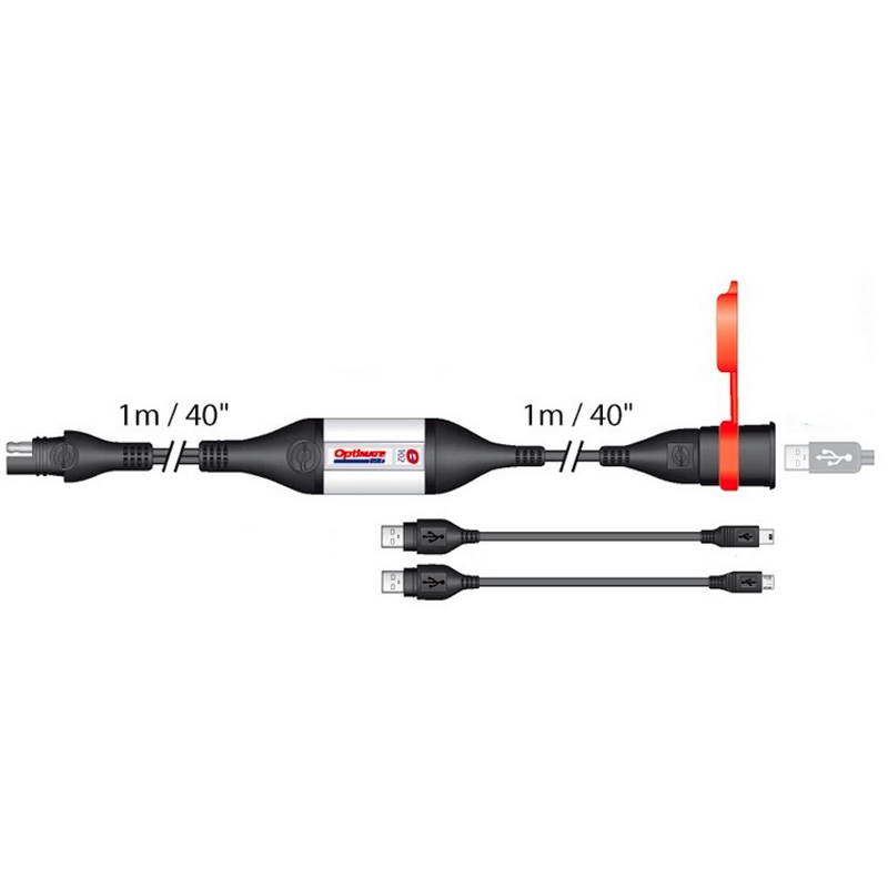 Optimate USB Charger Cableset XL