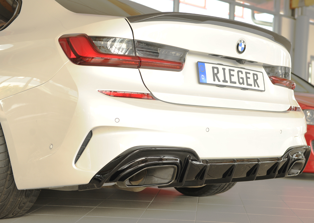 Diffuser BMW 3 Serie G20 M340i Rieger Glans Zwart