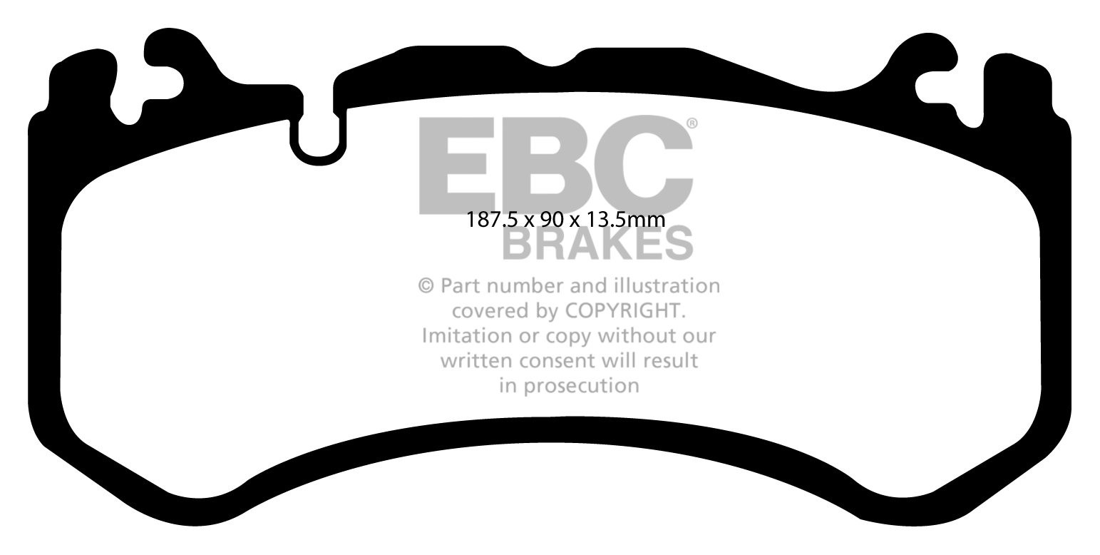 EBC Brakes MERCEDES SL-Class (R230) SL600 2007-.. Remblokken voo