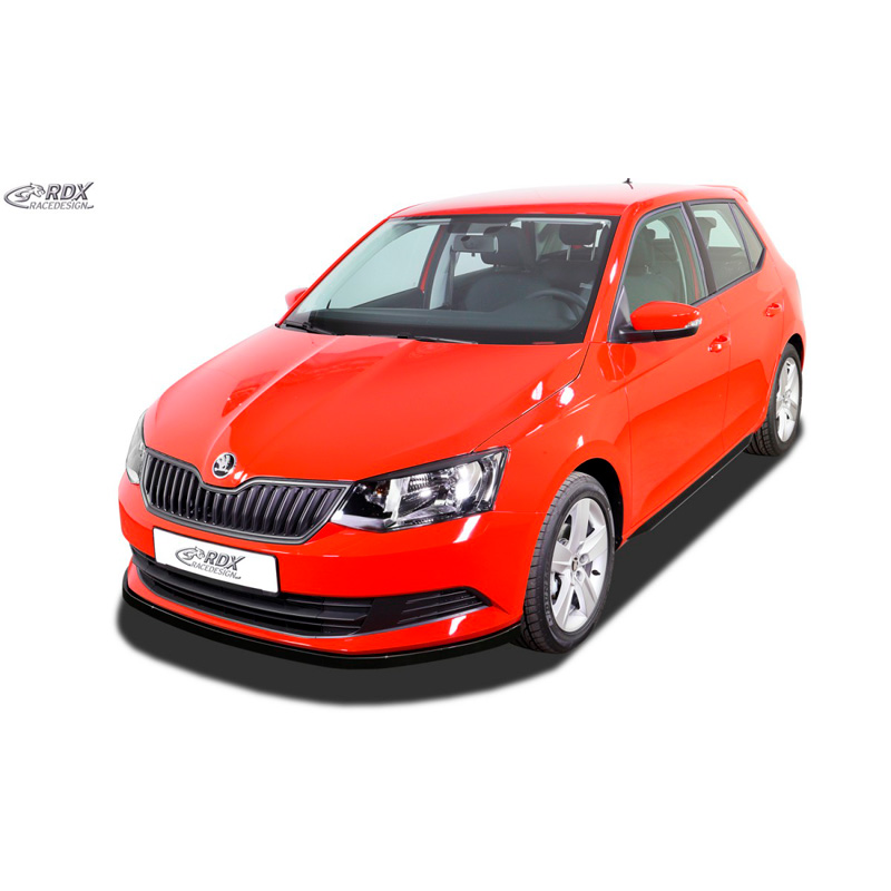 Front spoiler  Skoda Fabia III (NJ) 2014-2018 (ABS glossy black)