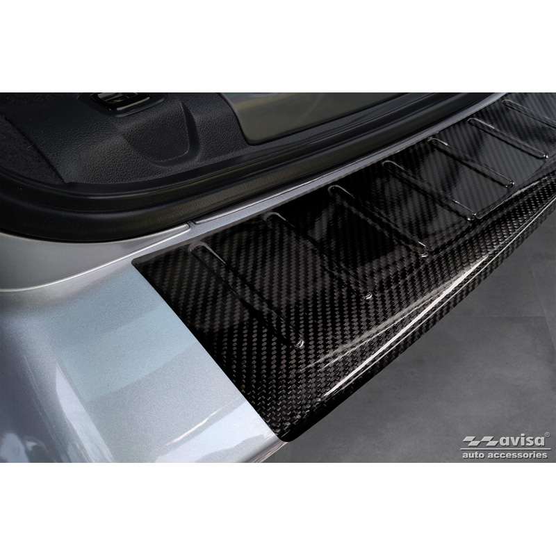Real 3D Carbon Rear bumper protector  Peugeot 508 I SW 2011-2014 & Facelift 2014-2018 'Ribs'